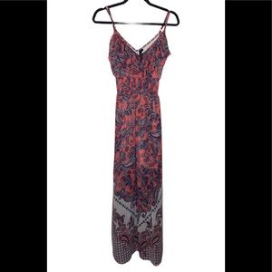 Paisley boho maxi dress three hearts